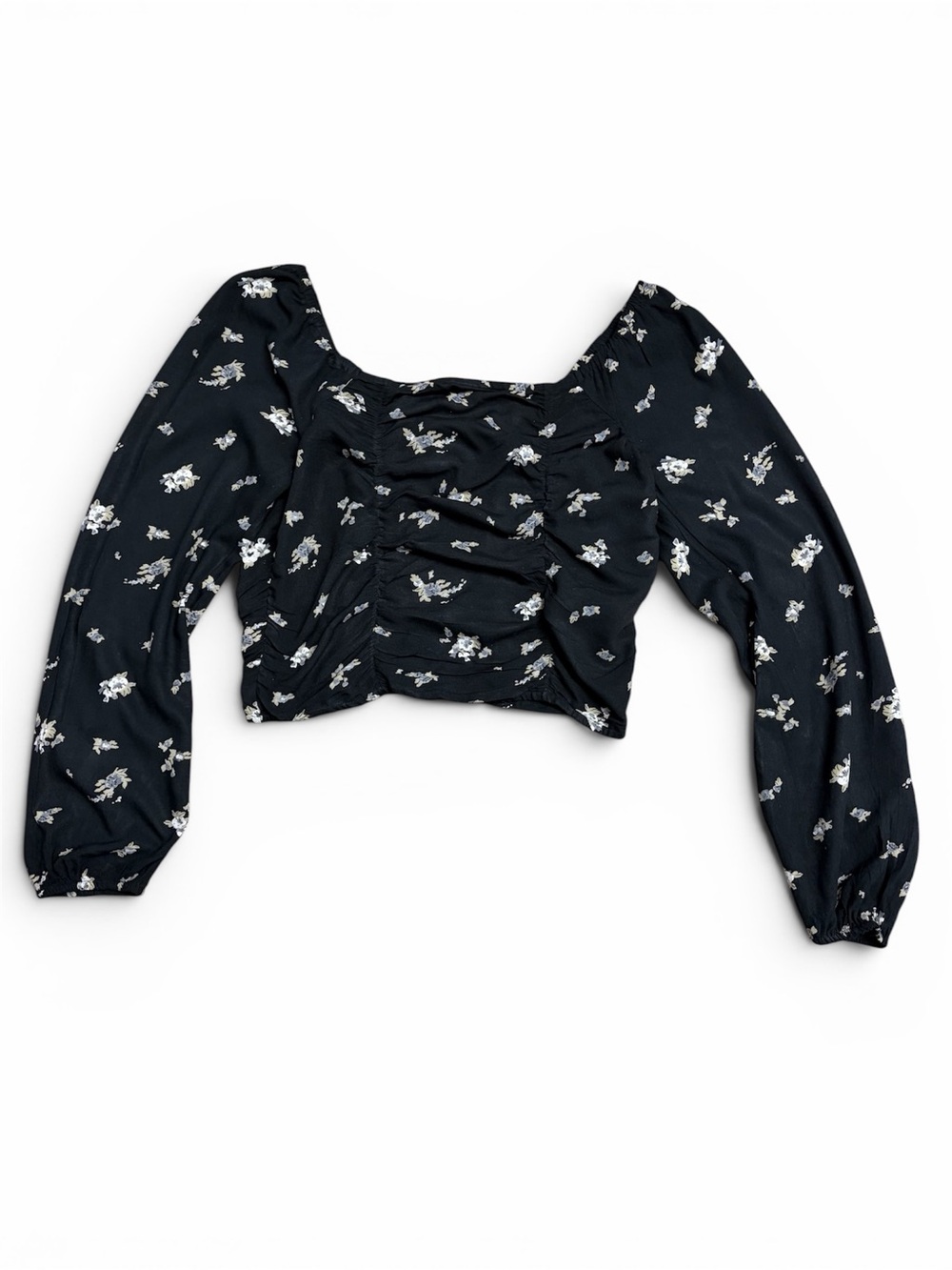 SO Small Floral cropped blouse